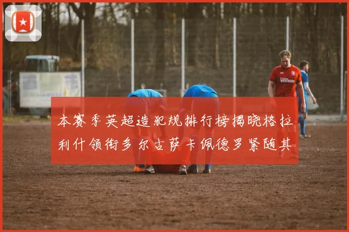 本赛季英超造犯规排行榜揭晓格拉利什领衔多尔古萨卡佩德罗紧随其后