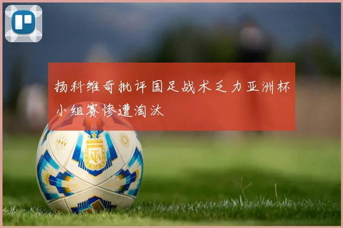 扬科维奇批评国足战术乏力亚洲杯小组赛惨遭淘汰